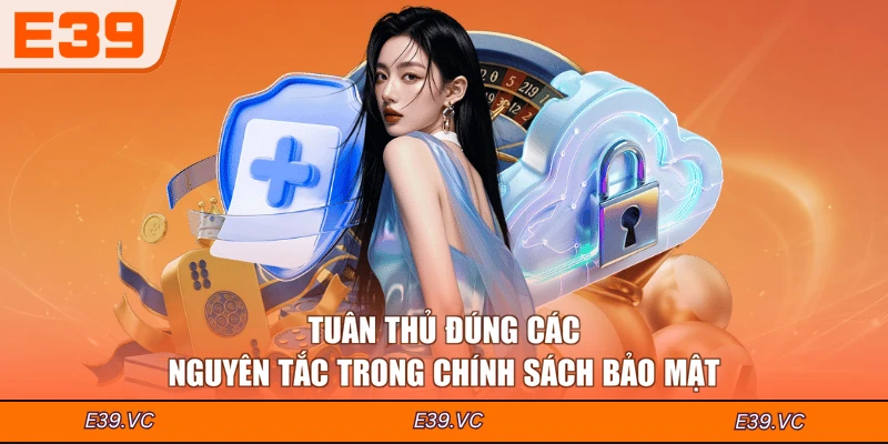 Tuân thủ đúng các nguyên tắc trong chính sách bảo mật
